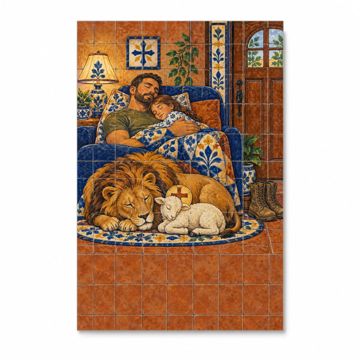 Take Courage Canvas Wall Art - Catholic Wall Art, front view