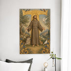 Tau Francisci Canvas Wall Art - Catholic Wall Art, detail view