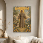 Tau Francisci Canvas Wall Art - Catholic Wall Art, scale reference