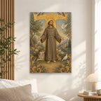 Tau Francisci Canvas Wall Art - Catholic Wall Art, alternate angle