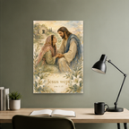 Tears At Bethany Canvas Wall Art - Christian Wall Art, close-up of the print