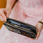Thats What I Do I Read Books I Drink Tea And I Know Things HHRZ28111234JJ Zip Around Leather Wallet