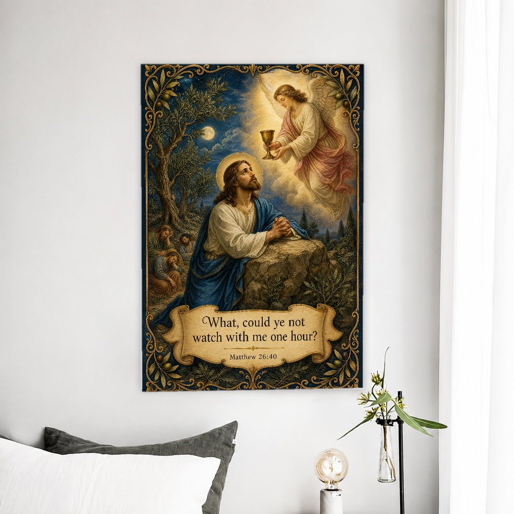 The Cup of Gethsemane Canvas Wall Art - Christian Wall Art, front view