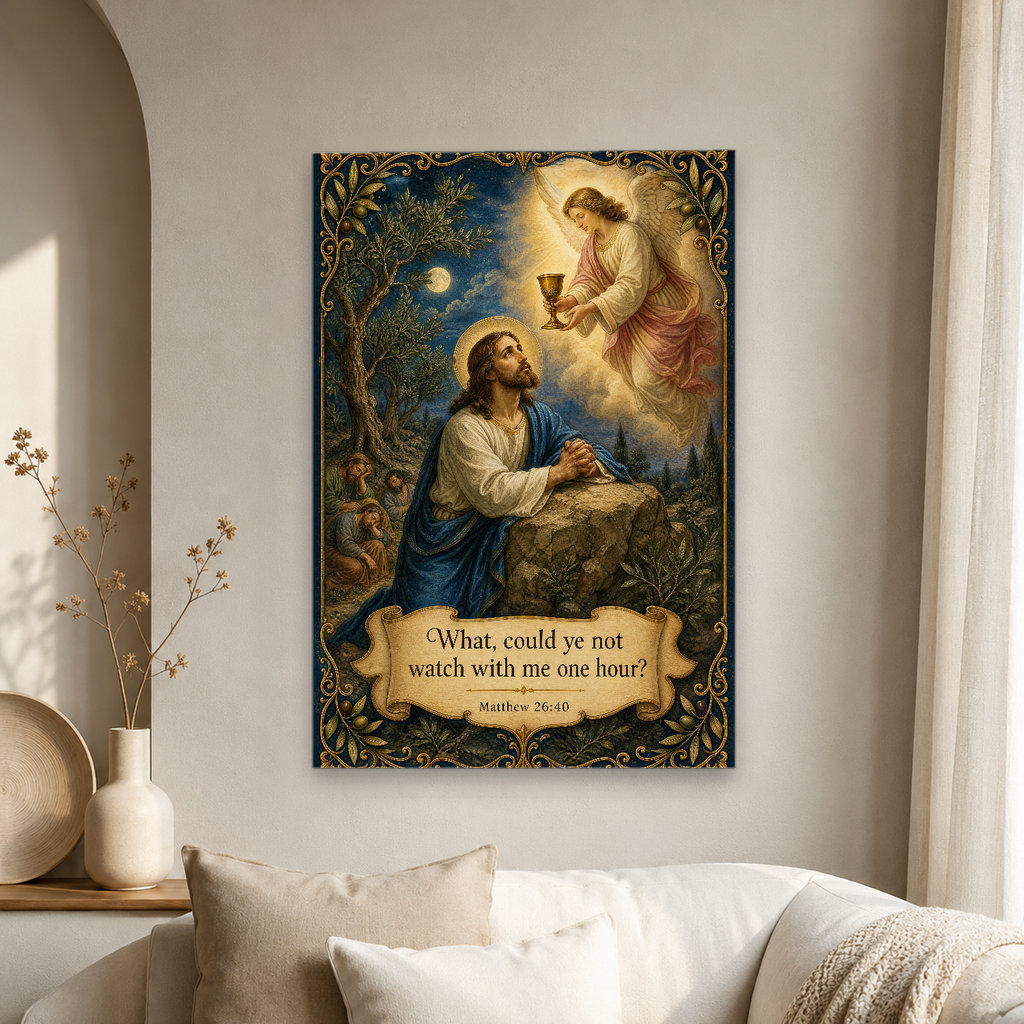 The Cup of Gethsemane Canvas Wall Art - Christian Wall Art, gift presentation