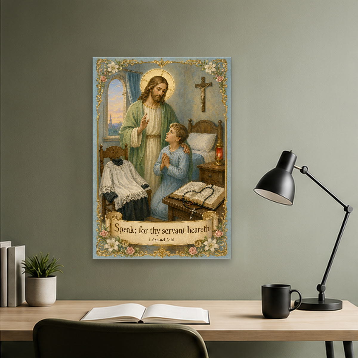 The Dawn Calling Canvas Wall Art - Christian Wall Art, hanging display