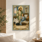 The Dawn Calling Canvas Wall Art - Christian Wall Art, scale reference
