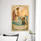 The Hand That Lifts Canvas Wall Art - Christian Wall Art, front view