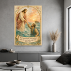 The Hand That Lifts Canvas Wall Art - Christian Wall Art, styled in the home