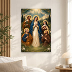 The Heavenly Communion of Saints – Canvas Wall Art Canvas Wall Art - Catholic Wall Art, alternate angle