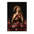 The Little Flower Canvas Wall Art - Catholic Wall Art, front view