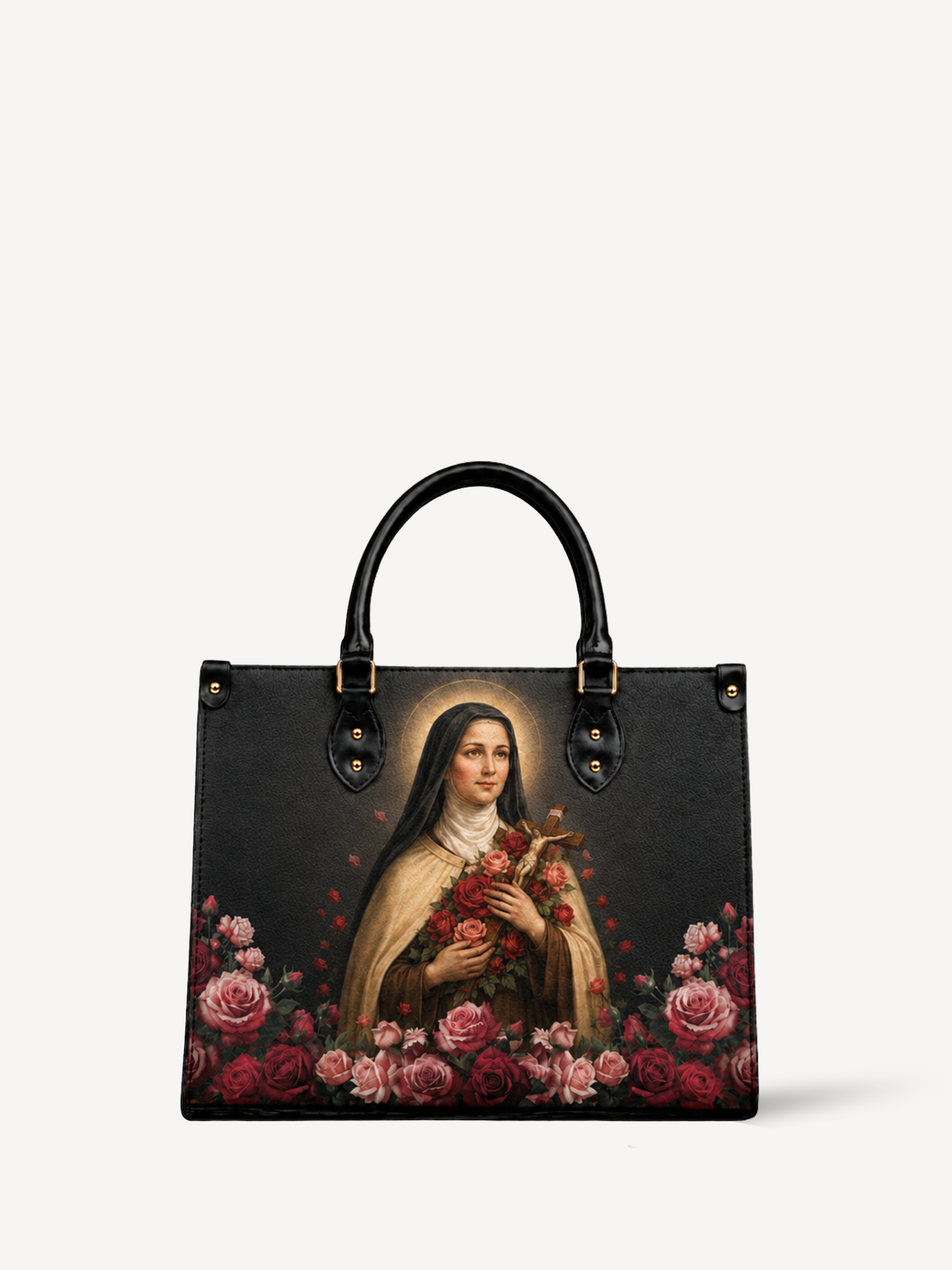 The Little Flower Leather Handbag - Christian Handbag, front view