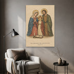 The Lord Bless Thee Canvas Wall Art - Catholic Wall Art, styled in the home