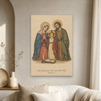 The Lord Bless Thee Canvas Wall Art - Catholic Wall Art, scale reference