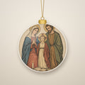 The Lord Bless Thee Ceramic Ornament - Catholic Christmas Ornament, front view