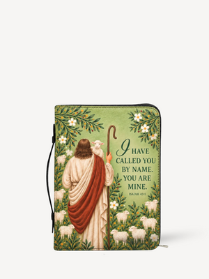 The Shepherds Grace Bible Cover - PU Leather Bible Cover, front view