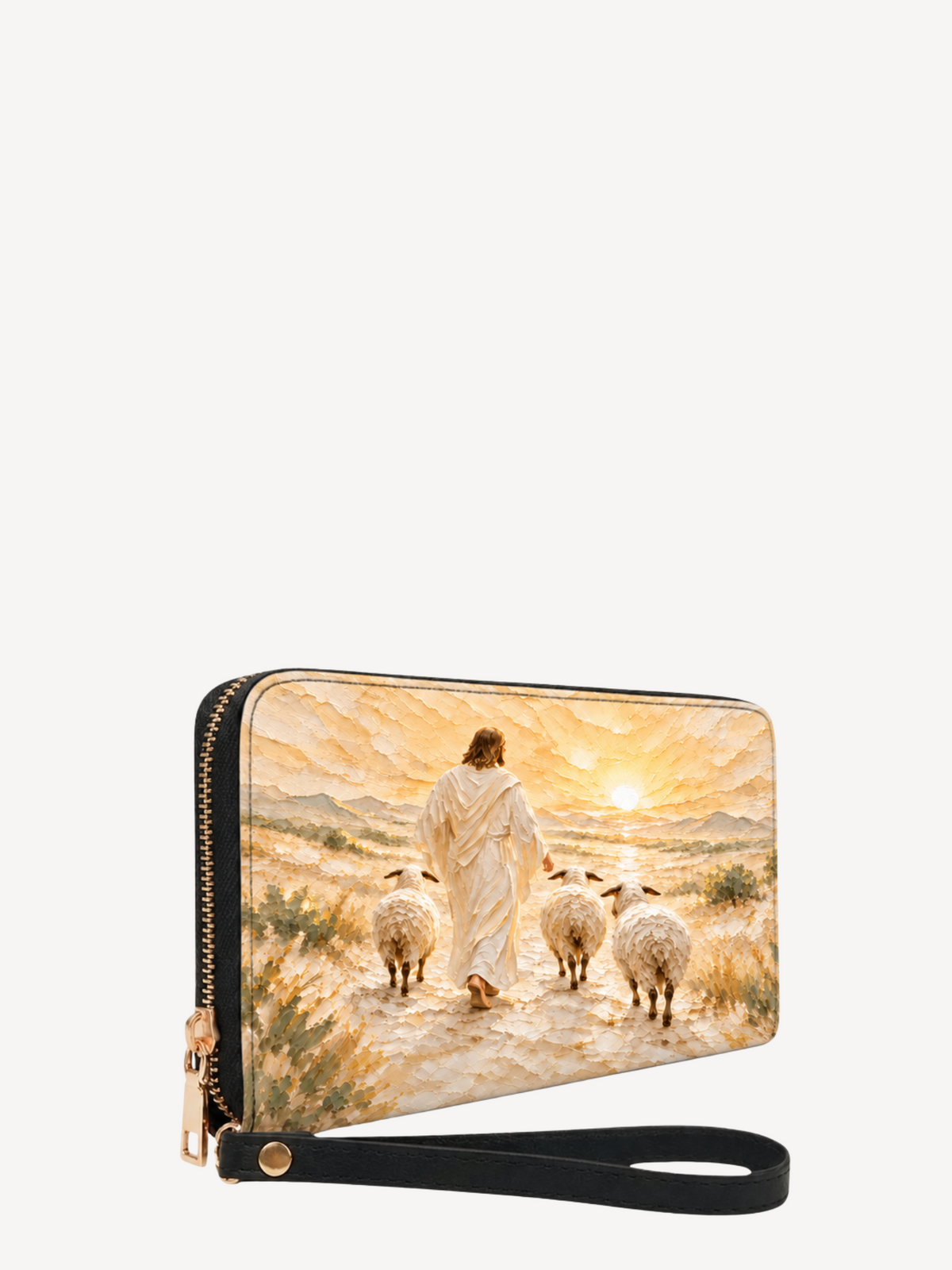 The Shepherd's Promise PU Leather Wallet - Christian Wallet, detail view