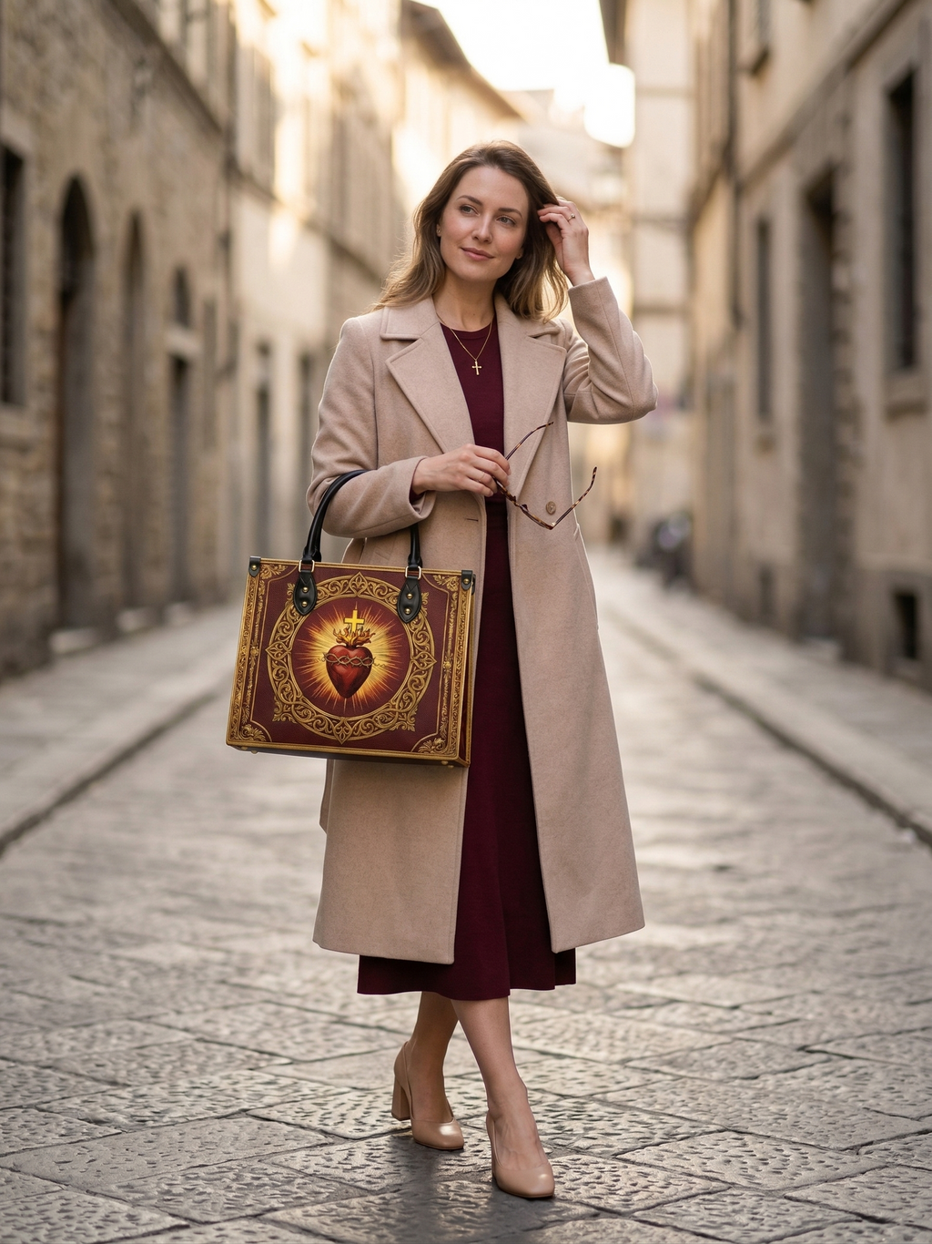 "Thorned Heart" Leather Handbag