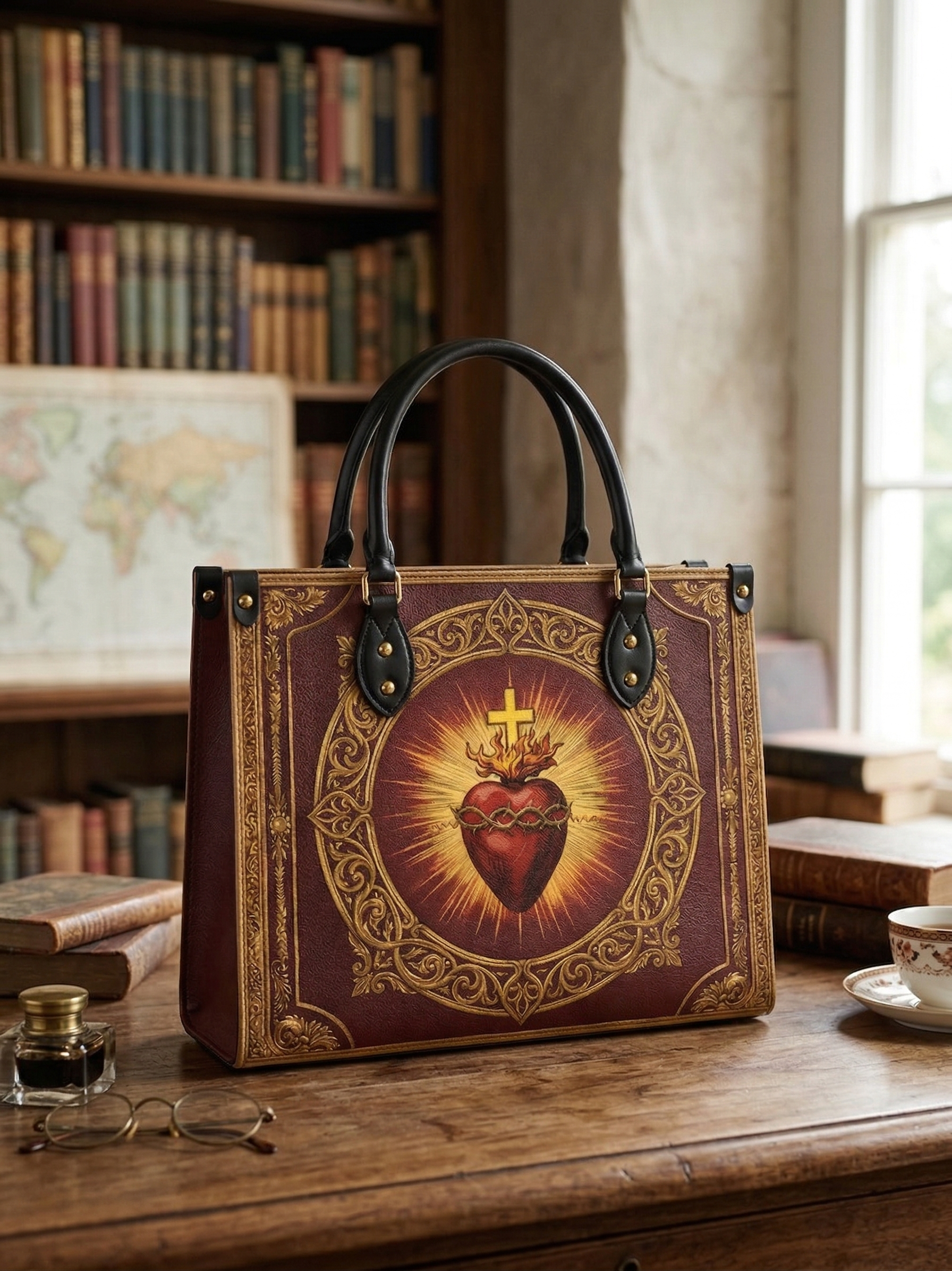 "Thorned Heart" Leather Handbag