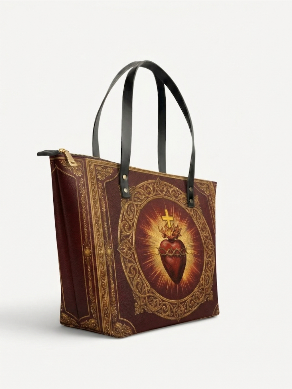 "Thorned Heart" Leather Tote Bag