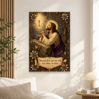 Thy Will In Gethsemane Canvas Wall Art - Christian Wall Art, scale reference
