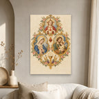 Tres Corda Canvas Wall Art - Catholic Wall Art, scale reference