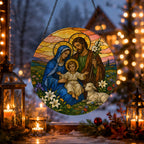 Tres Corda Glass Suncatcher - Catholic Suncatcher, gift presentation
