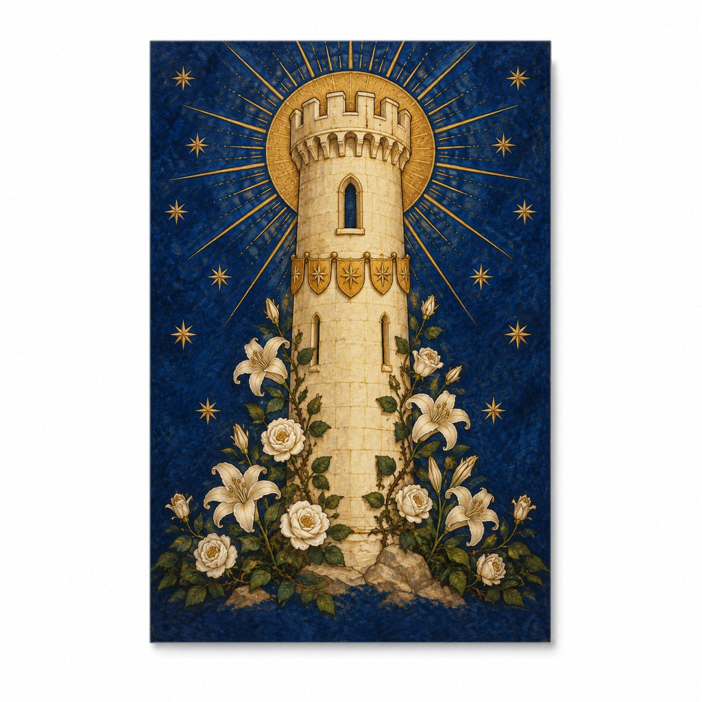 Turris Davidica Canvas Wall Art - Catholic Wall Art, front view