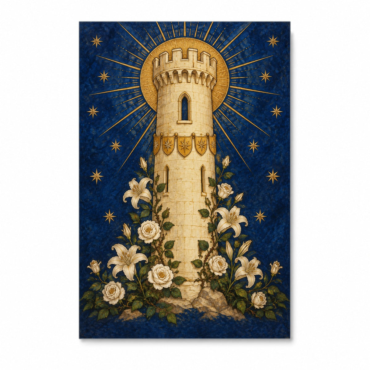 Turris Davidica Canvas Wall Art - Catholic Wall Art, front view