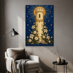 Turris Davidica Canvas Wall Art - Catholic Wall Art, styled in the home