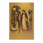 Under His Wings in Manuscript Canvas Wall Art - Catholic Wall Art, front view
