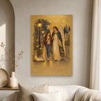 Under His Wings in Manuscript Canvas Wall Art - Catholic Wall Art, scale reference