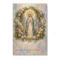 Under His Wings in Stained Glass Canvas Wall Art - Catholic Wall Art, front view