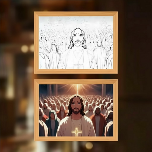 Light Among Us - Jesus Lamp Painting