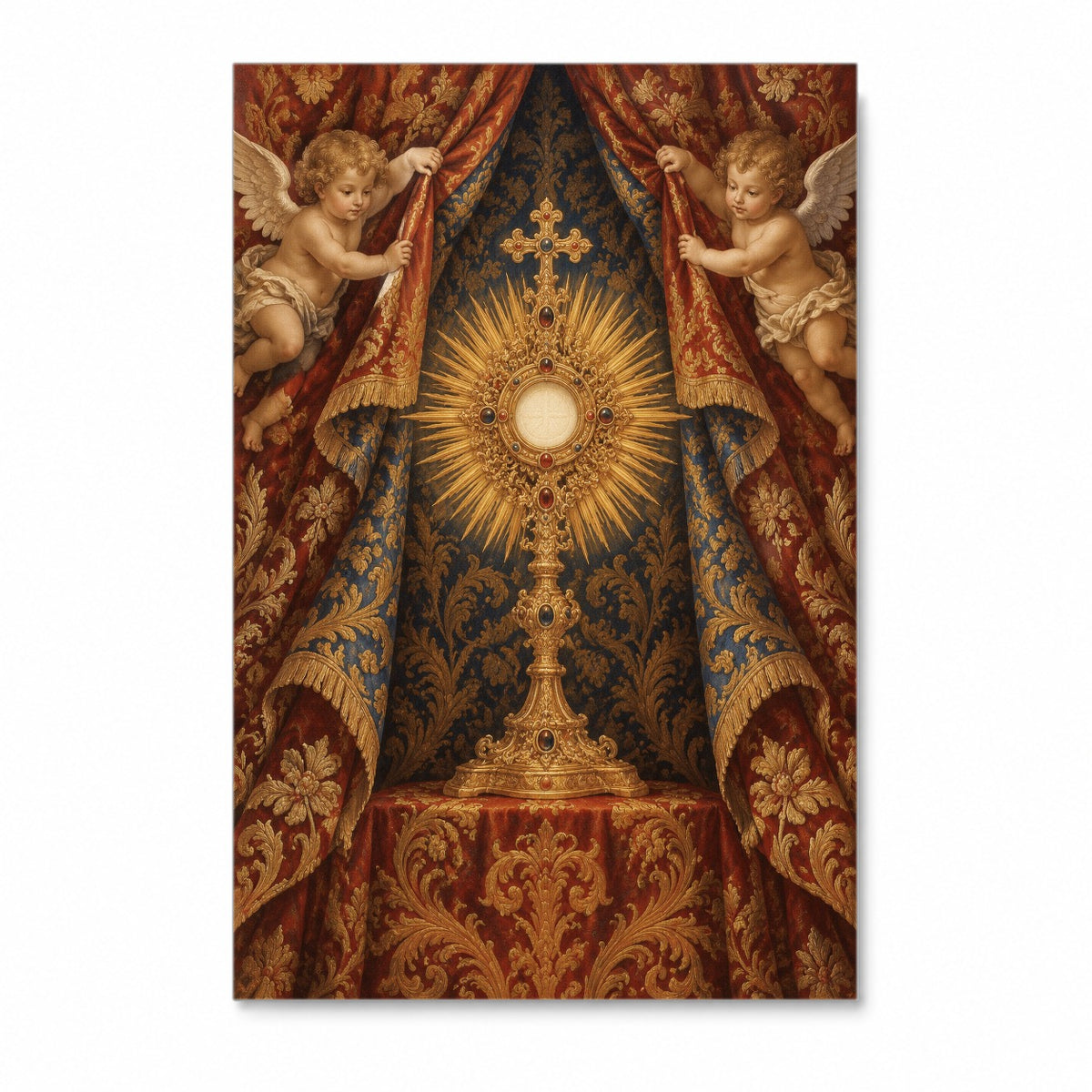 Velum Cherubim Canvas Wall Art - Catholic Wall Art, front view