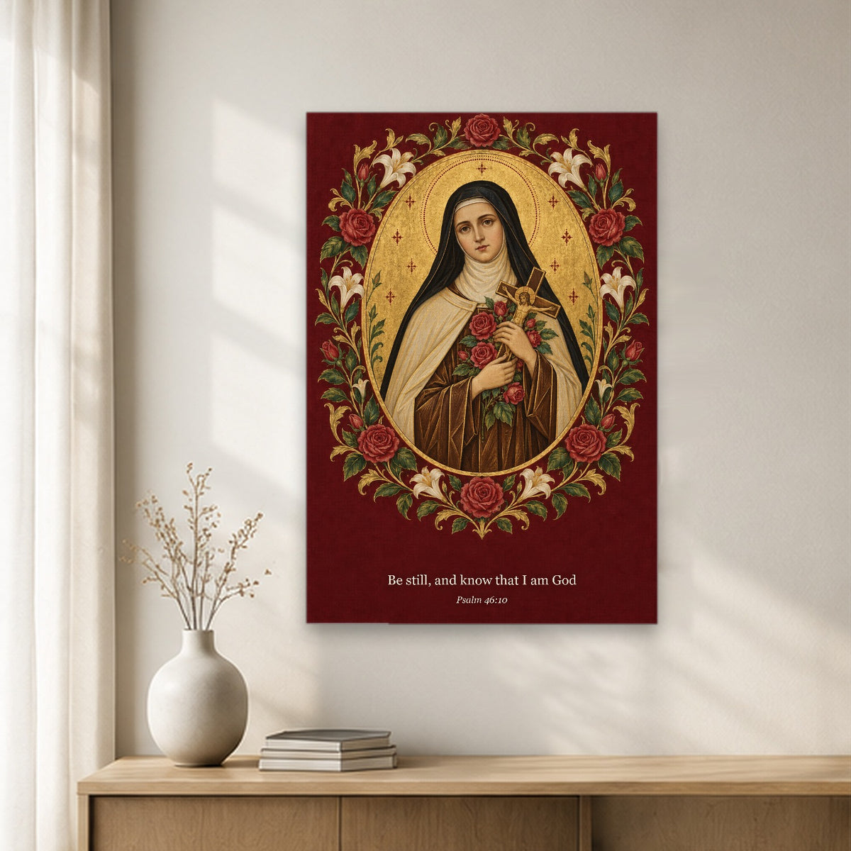 Via Sancta II Canvas Wall Art - Catholic Wall Art, gift presentation