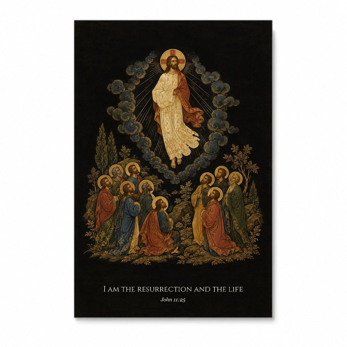 Victor Mortis Canvas Wall Art - Catholic Wall Art, front view