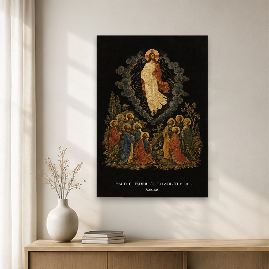 Victor Mortis Canvas Wall Art - Catholic Wall Art, gift presentation