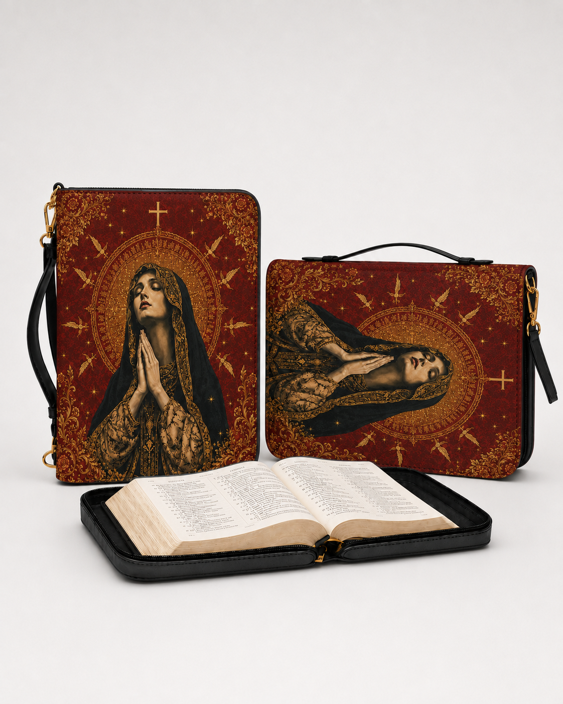 "Virgin Mary" Bible Cover - Catholic Bible Cover, View 3