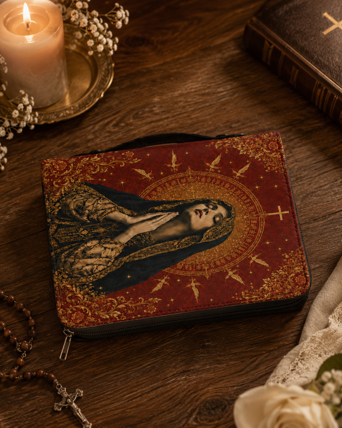 "Virgin Mary" Bible Cover - Catholic Bible Cover, View 5