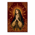 Virgin Mary Canvas Wall Art - Catholic Wall Art, front view