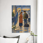 Waiting Up Canvas Wall Art - Catholic Wall Art, detail view