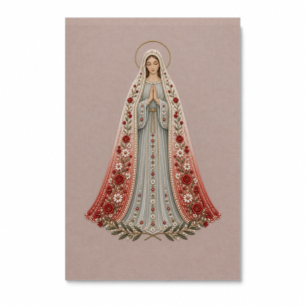 Whither Thou Goest Canvas Wall Art - Catholic Wall Art, front view
