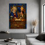 With All Thy Heart Canvas Wall Art - Catholic Wall Art, hanging display