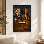 With All Thy Heart Canvas Wall Art - Catholic Wall Art, alternate angle